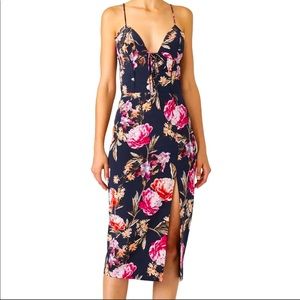 Nicholas Lucile Corset Navy Dress Sz 10